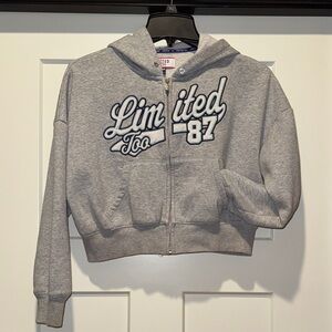 Limited Too Kids Gray Zip-Up Hoodie